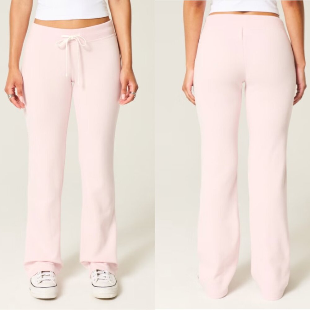 NWT Hollister Light Pink Bootcut Sweatpants Size M